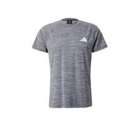ADIDAS PERFORMANCE T-Shirt fonctionnel 'GYM+' gris / blanc, Taille L