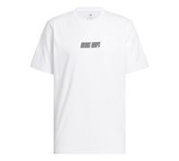 adidas Homme Hoops Graphic Tee, White/Black, M