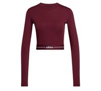 T-shirt manches longues cropped Hyperglam Maroon XL