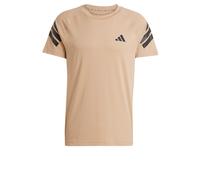 ADIDAS PERFORMANCE T-Shirt fonctionnel 'Icon 3-Stripes' beige / noir, Taille S