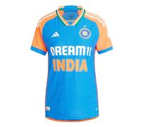 ADIDAS PERFORMANCE T-shirt fonctionnel 'India Cricket T20I' azur / vert / orange / blanc, Taille M-L