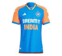 ADIDAS PERFORMANCE T-Shirt fonctionnel 'India Cricket T20I ' bleu foncé / orange / blanc cassé, Taille M