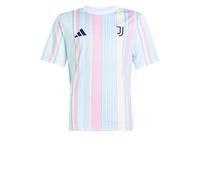 ADIDAS PERFORMANCE T-Shirt fonctionnel 'Juventus Turin 25/26 Pre-Match' bleu clair / jaune pastel / rose clair / blanc, Taille 164