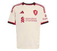 Adidas Liverpool Fc 25/26 Away Junior Short Sleeve T-shirt Beige 7-8 Years Enfants