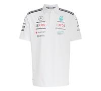 Adidas Homme Mercedes - AMG Petronas Formula One Team Team Polo White Men, White Melange/Black, XS