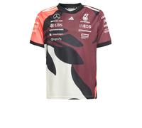 ADIDAS PERFORMANCE T-Shirt fonctionnel 'Mercedes - AMG Petronas Formula One Team' corail / bourgogne / noir / blanc, Taille 128