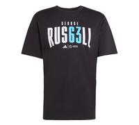 ADIDAS PERFORMANCE T-Shirt fonctionnel 'Mercedes - AMG Petronas Formula One Team George Russell' aqua / noir / blanc, Taille XS