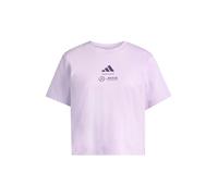 adidas Femme Mercedes - AMG Petronas Formula One Team Premium Woven Crop Tee Women, Powder Plum, M