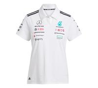 Adidas Femme Mercedes - AMG Petronas Formula One Team Team Polo White Women, White Melange/Black, XL