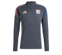 ADIDAS PERFORMANCE T-Shirt fonctionnel 'Olympique Lyon Tiro 25 Competition' bleu / jaune pastel / graphite / rouge orangé, Taille XL