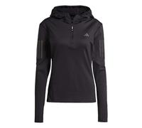 Sweat-shirt femmes adidas Own The Run Winterized Hooded Half-Zip Noir EU XS