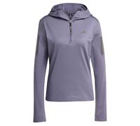 adidas Femme Own The Run Winterized Hooded Half-Zip, Preloved Violet, S