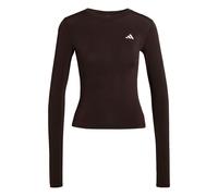 Adidas Haut femme à manches longues Power Essentials Workout Contour Aurora Coffee XL