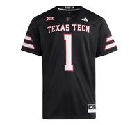 ADIDAS PERFORMANCE T-Shirt fonctionnel 'Premier Texas Tech' rouge / noir / blanc, Taille XS