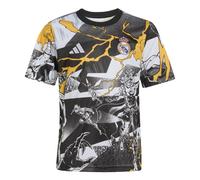 Adidas T-shirt manches courtes Real Madrid 25/26 Pre-Match Avengers Junior Gris 13-14 ans
