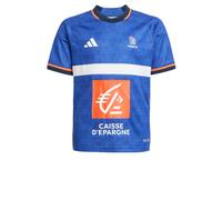 ADIDAS PERFORMANCE T-Shirt fonctionnel 'Team France Handball Jersey' bleu / orange / blanc, Taille 164