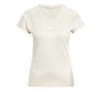 T-shirt col en V logo minimaliste AEROREADY Train Essentials Beige / White M