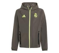 ADIDAS PERFORMANCE Veste de sport 'Real Madrid Tiro 25 Competition Vis Tech Travel' anthracite / pomme, Taille 128