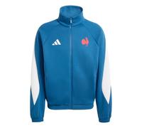 ADIDAS PERFORMANCE Veste de survêtement 'FFR' bleu cyan / rouge clair / blanc, Taille L