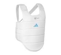 Adidas Plastron de karaté kumite Homologué WKF, Bianco, XLarge