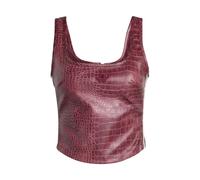 Adidas - Pleather Corset - Femme - Tops - Rouge - Taille: 46 FR