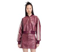 Adidas Pleather Jacket Femme - Manteaux blousons, Rouge - Taille 42 - Toile de coton Red 42