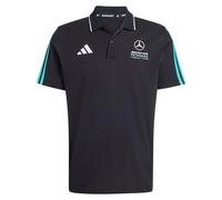 Adidas Polo Mercedes AMG 2026 Coton DNA 3‑Stripes F1 Noir