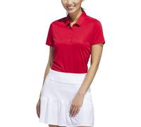 Adidas - Polo à Manches Courtes pour Femmes-L-Collegiate Rouge
