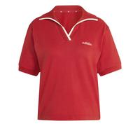 Adidas Polo Seasonal Essentials Colorpop con grafica ricamata W da donna Red
