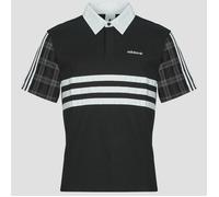 adidas Polo Tartan Regular Rugby Polo in Noir EU L