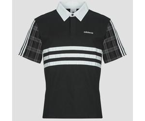 adidas Polo Tartan Regular Rugby Polo in Noir EU XL
