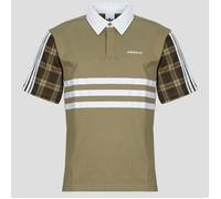 adidas Polo Tartan Regular Rugby Polo in Vert EU L
