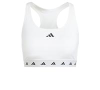 adidas Powerreact Soutien-Gorge de Sport pour Femme avec Soutien Moyen, Blanc Sac