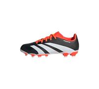 adidas Predator 24 League Low Multi-Ground Boots Chaussures de Football, Core Black/Cloud White/Solar Red, 32 EU