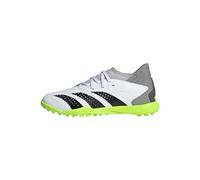 adidas Predator Accuracy.3 Turf Boots Chaussures de Football, Cloud White/Core Black/Lucid Lemon, 38 2/3 EU