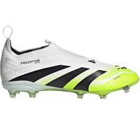Adidas Predator Elite Laceless Childrens Firm Ground Football Boots Blanc/Noir/Citron C11 (29) Male