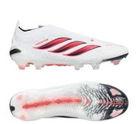 adidas Predator 26 Élité Laceless FG Blanc/Rouge/Noir 40 2/3