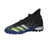 adidas Predator Freak .3 TF Chaussures de Football Homme, Core Black FTWR White Solar Yellow, 45 1/3 EU