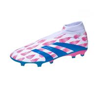 adidas Predator League Baskets sans lacets pour terrain ferme Unisexe EU, blanc/rose, 43 1/3 EU