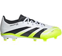 Adidas Predator League Childrens Firm Ground Football Boots Blanc/Noir/Citron 2 (34) Male