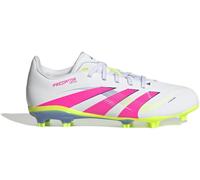 adidas Kids' Chaussure Predator League Terrain souple/Multi-surfaces Enfants, Cloud White/Lucid Pink/Lucid Lemon, 34
