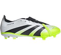adidas Mixte Predator League Fold-Over Tongue Firm Ground/Multi Ground Football Boots, Cloud White/Core Black/Lucid Lemon, 40 EU