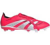 adidas Mixte Predator League Fold-Over Tongue Firm Ground/Multi Ground Football Boots, Lucid Red/Cloud White/Core Black, 39 1/3 EU