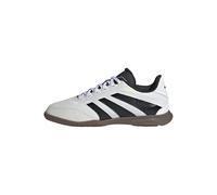 adidas Predator League Indoor Football Boots Kids Chaussures, Cloud White/Core Black/Lucid Lemon, 30.5 EU