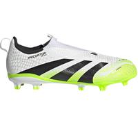 adidas Mixte Enfant Predator League Laceless Firm Ground Football Boots Kids, Cloud White/Core Black/Lucid Lemon, 38 2/3 EU