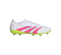 adidas Predator Pro Firm Ground Chaussures unisexes, White Lucid Pink Lucid Lemon, 40 2/3 EU