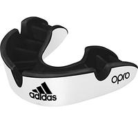 adidas Protège-dents unisexe Opro Gen4 en argent, blanc/noir, junior