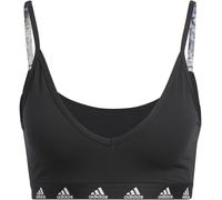 Adidas Pureb Long-Sleeve Low Impact Sports Bra Noir M (D-DD) Female