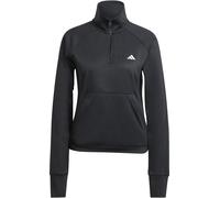 Adidas Quarter Zip Tracksuit Top Womens Noir M (12-14) Female