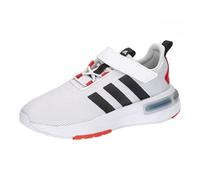 adidas Racer TR23 Hook and Loop Shoes Kids Chaussures de Course, Cloud White/Core Black/Bright Red, 38 2/3 EU